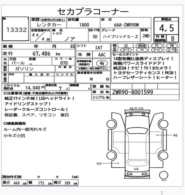 Toyota Noah S-Z