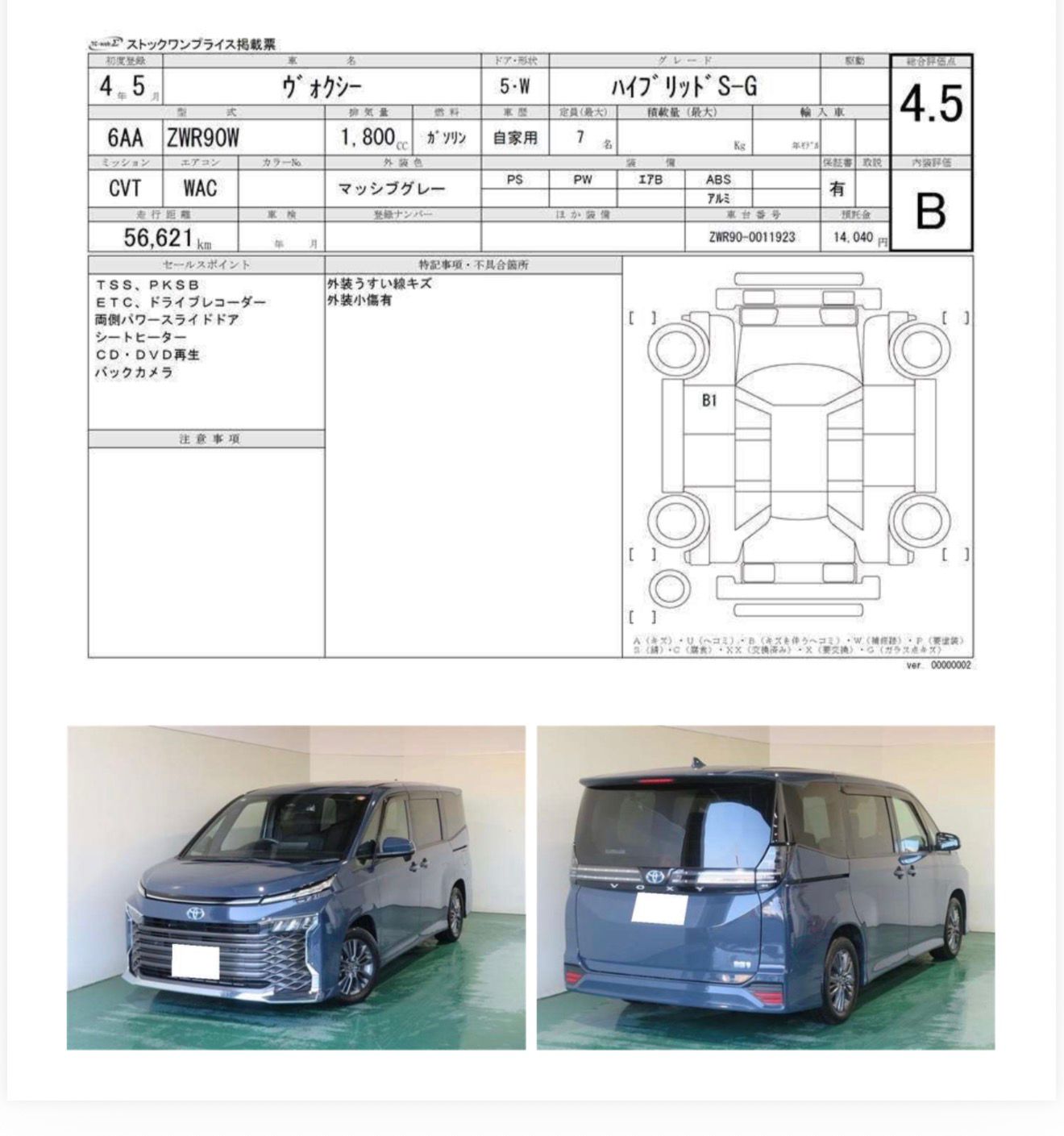 Toyota Voxy S-G